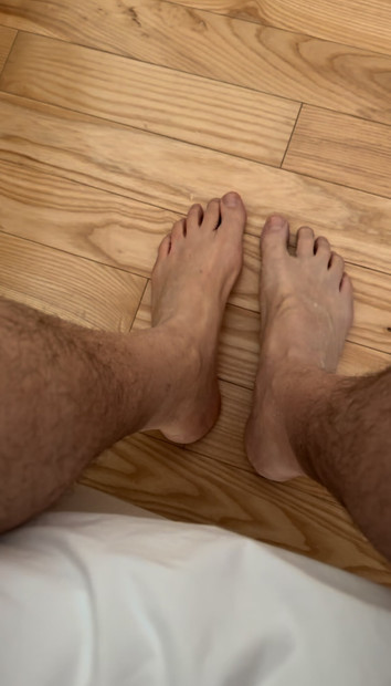 Daddy's big feet