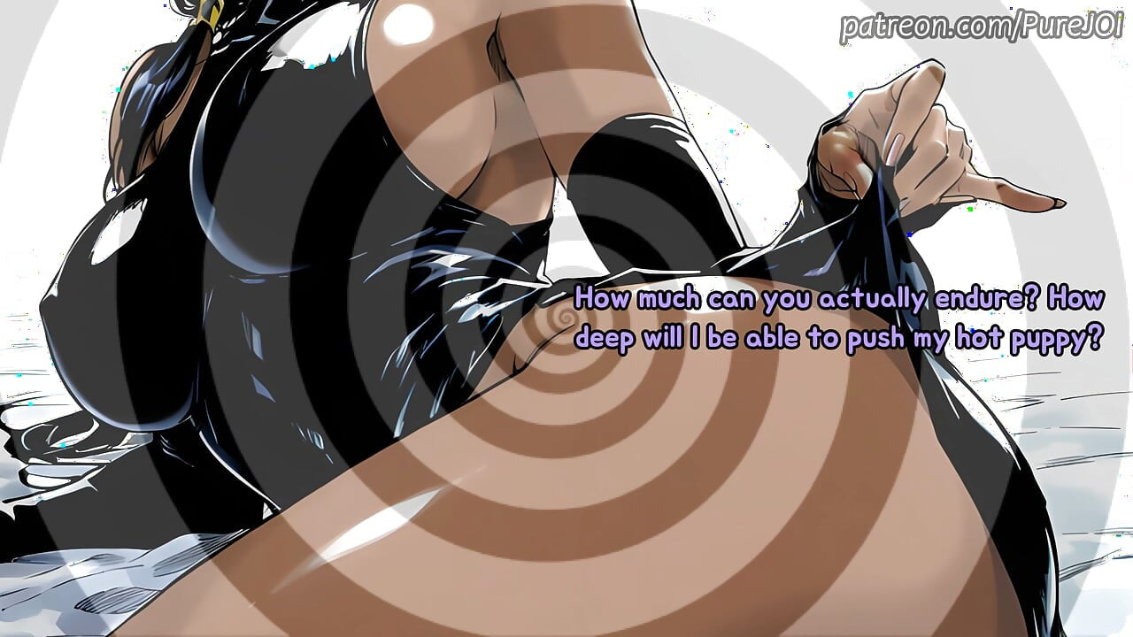 Looped! Yoruichi checks on your massive cock (Femdom JOI)