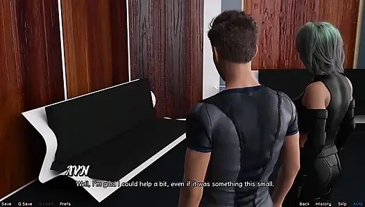 Stranded in Space - Stripper MILF Flashes Her Big Tits