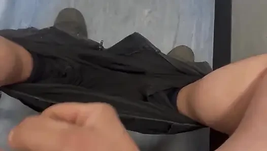 Wanking in Toilet