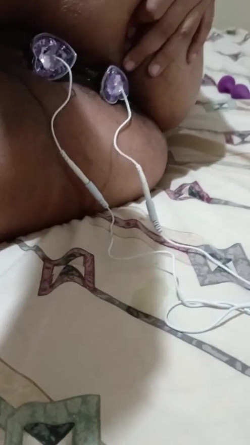 They torture the cow slut with electric shocks until orgasm | Clip 1