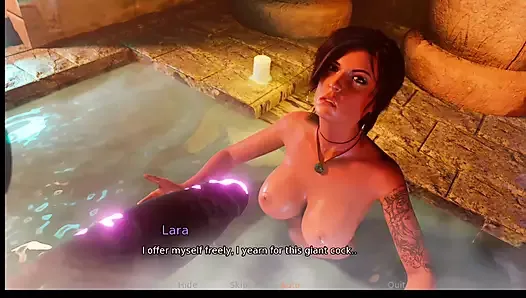 Croft adventure #1 - Lara can't stop thinking about the lesbian FH