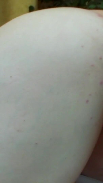 Spectacular moment from "Fat blonde with huge boobs gets face creamed"