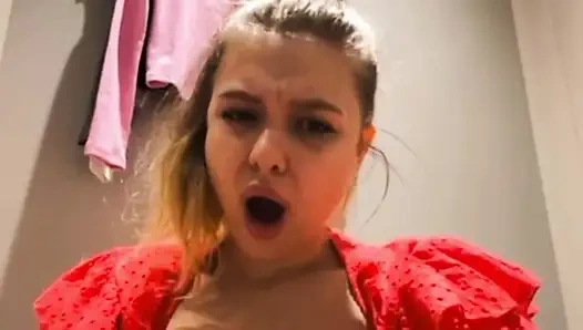 Extreme Anal Fingering in Fitting Room