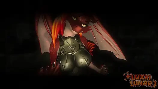 В видео от первого лица, возбужденное доминантное женское доминирование Futa Dragon заставляет тебя служить ей...