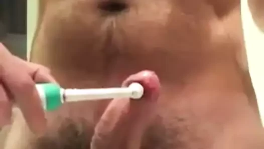 pil diş fırçası mastürbasyon