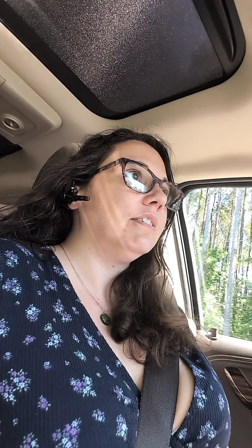 Risky squirting while driving during my lunch break