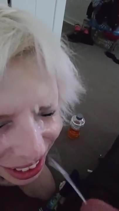Amateur blowjob facial 02