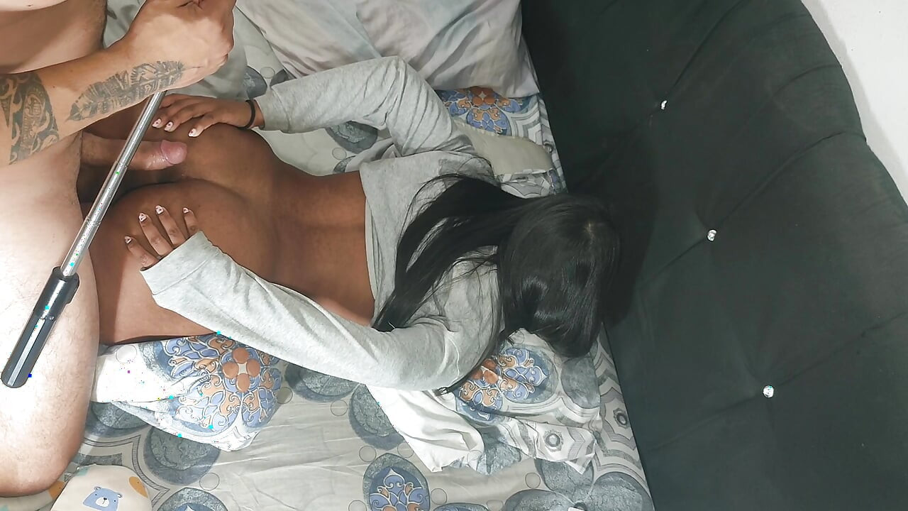 Submissive teen lets him fuck her hard in the ass
