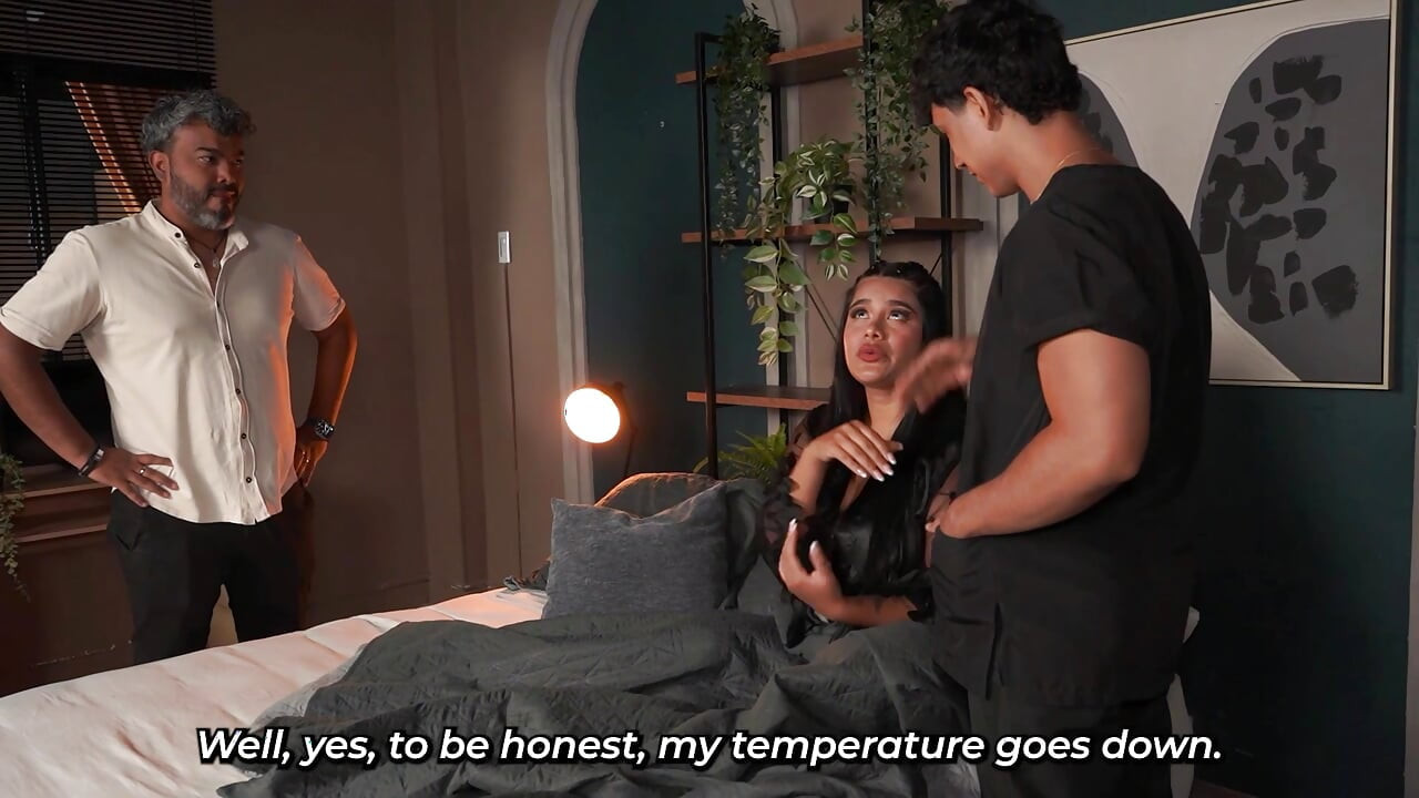 Muscular doctor enjoys his patient's big tits Angel - Cruz & Issane