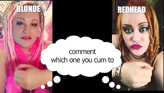Hangisinin seni sarışın ya da kızıl saçlı heteroseksüel versiyonuna boşalttırdığına yorum yap