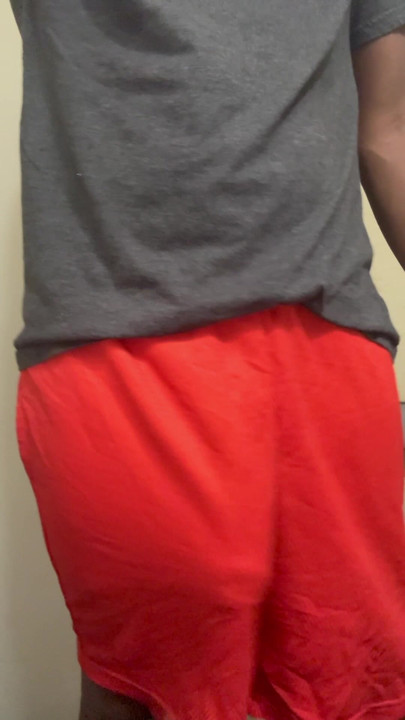 Long monster cock Atlanta horse hung BBC in basketball shorts!!!
