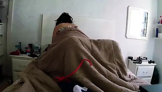 Riva wakes up hot and rides on my cock