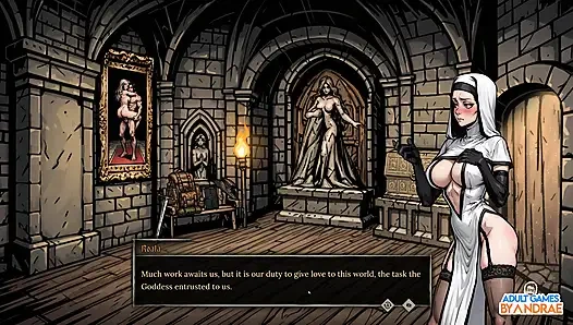 Sexorcism: Lust Confession Gameplay Part 5 - Abbess Roala Boss Fight & Inner Sanctuary Battle