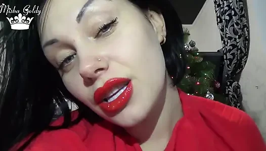 JOI bibir merah & lipstik