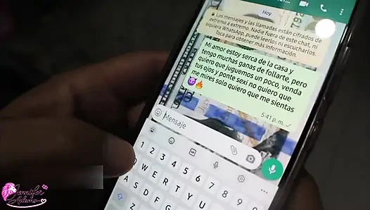 I play with my stepmother pretending to be her husband and I fuck her blindfolded and when she discovers me she continues the game and I give her everything