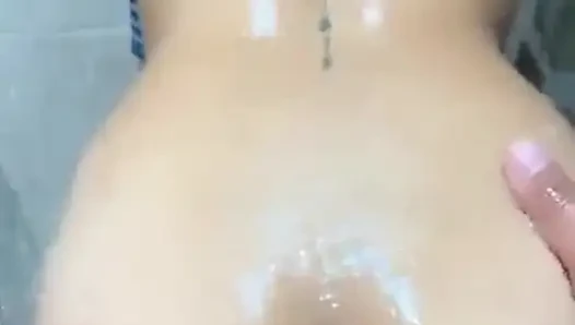 She Gets Horny in the Shower and Calls Her Stepdad to Fuck Her While They Are Alone