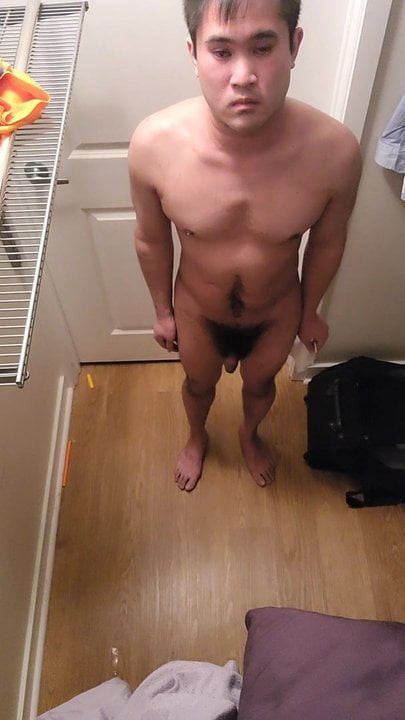 Ben shows off his naked body