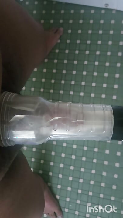 Edging and Deep Dicking a Clear Fleshlight