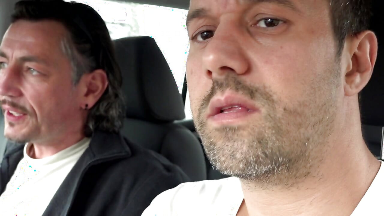 Tattooed German MILF presents car fuck with facial ending on the casting