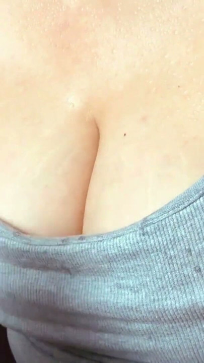 Fitness Girl Working Out While Her Big Tits Keep Sweating in Yoga Pants | Clip 1