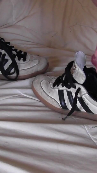 Fuck and cum in my girlfriend sneakers | Clip 3