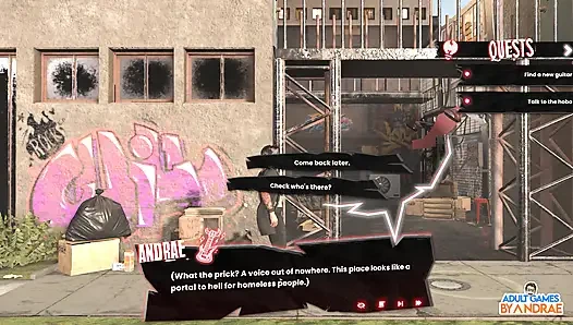 Gameplay sin & rock'n'roll bagian 1 - van crash, halte motel & awal yang baru