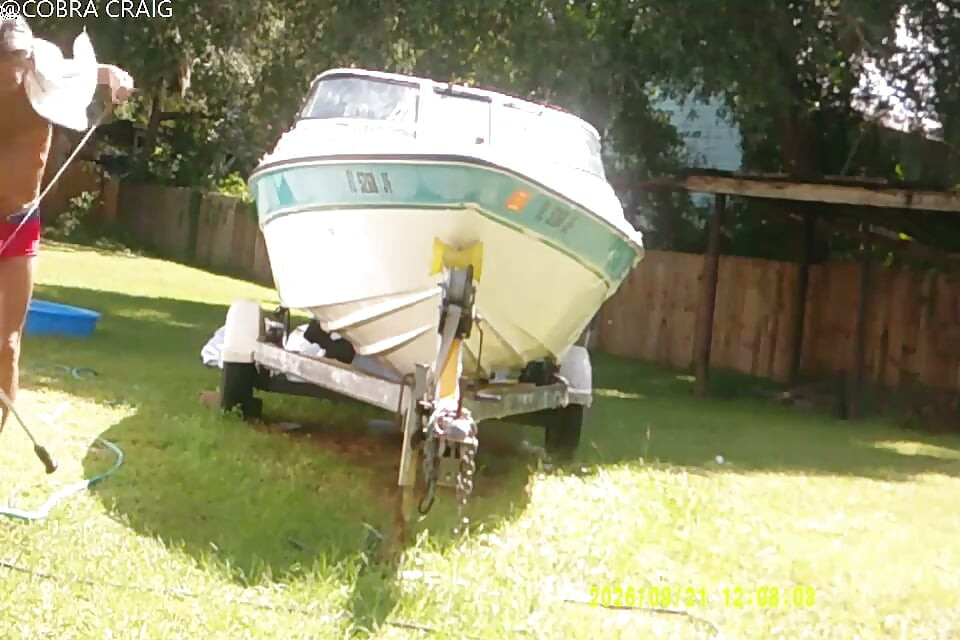 9-21-26 COBRA STARTS THE BOAT THE WHOLE TIME BIT CH ING THE LADY NEXT DOOR IS A HI IQ MORON AND THE LOVE BUGS.