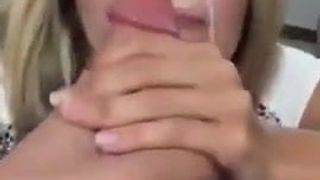 I just covered her slutty face in cum