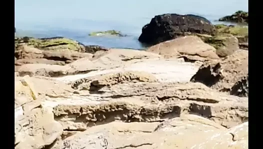 Exhib ve mastürbasyon açık plaj