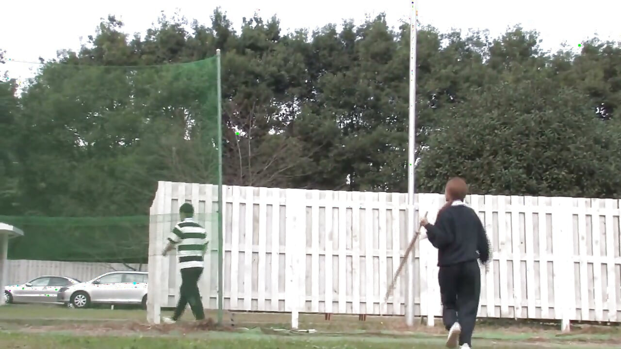 Japan Gangbang Scene-1 skinny Japanese Nana Konno in Orgy with Bukkake Ending on the Baseball Field