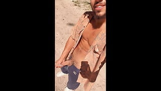 Young hot sunny guy exhib his dick in the middle of the forest :P