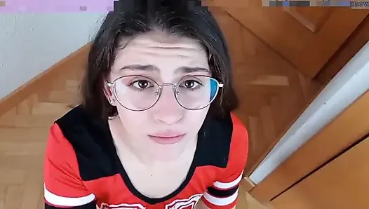 Bitte komm auf meine zahnspange, dirty talk teen blowjob
