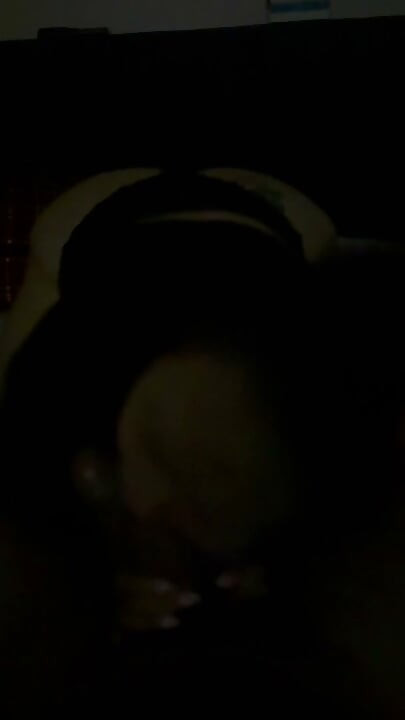 Ruby Exposed Blowjob in Black Thong