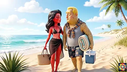 Leidenschaftliche romantik am strand - AI hentai ASmr