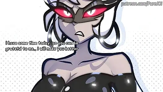 Carmilla Carmine caught her employee masturbating in the office (Dildo JOI)