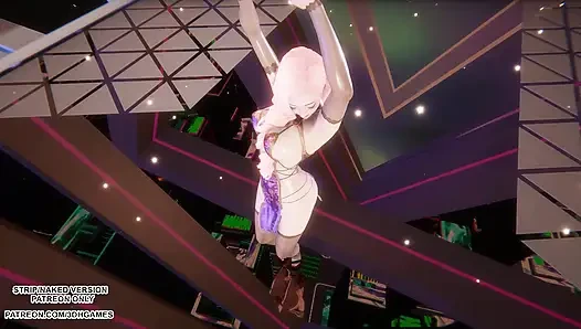 MMD MINNIE - Cherry Sky - Seraphine Sexy Kpop Dance League of Legends Hentai Uncensored 4K 60FPS