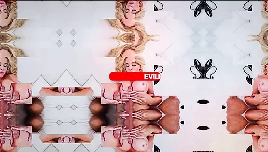 EVIL ANGEL - Inked Goth VALERICA STEELE Squirts From Monster Cock DVP!