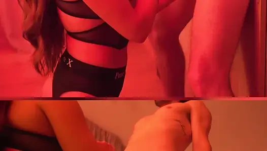 Pegging lurus menggoda dengan kekuatan menyodok tanpa ampun