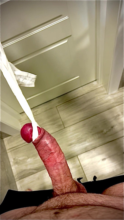 Panties on cock