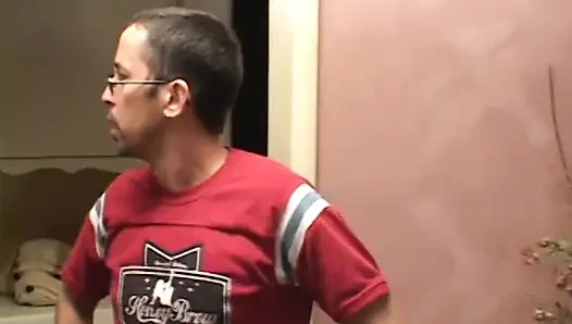 Marvelous blond whore taking bunch of big colored dicks