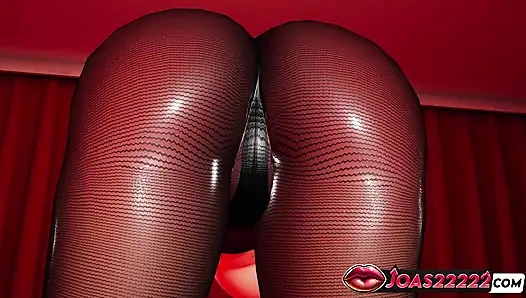 Heiße rothaarige haylee im club hartes dickes arsch spanking, peitschen bis rot, und Squirt fingern in hentai 3D