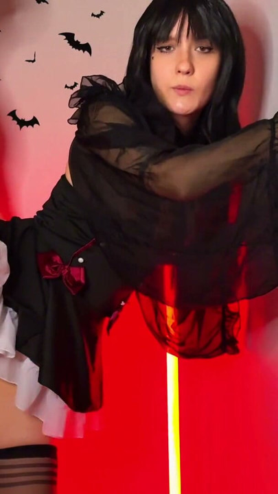 Caught a vampire girl and fucked her hard, Halloween | Clip 1