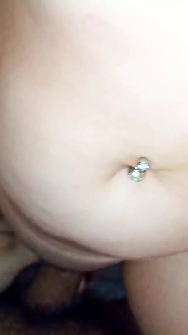 Creampie - A hot fuck with my naughty redhead wife, sucked, bounced on top and creampie!