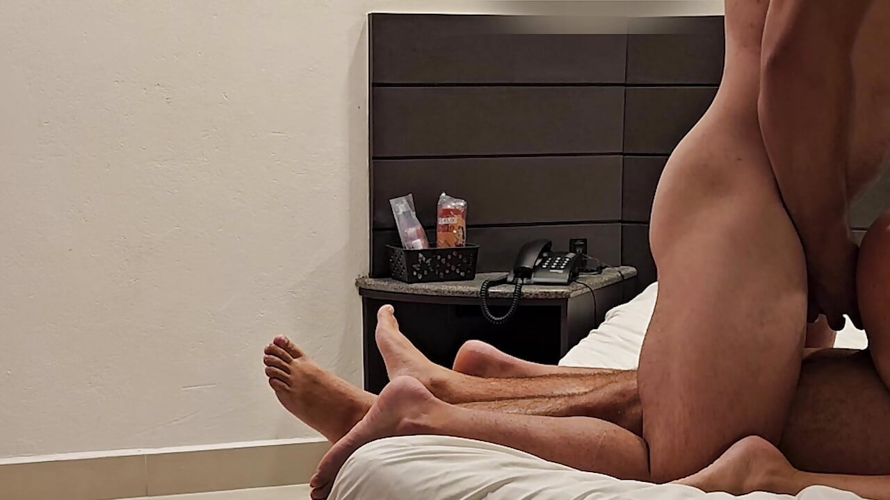 I'm a hot wife and I shared the male's cock with my husband who sucked like a faggot
