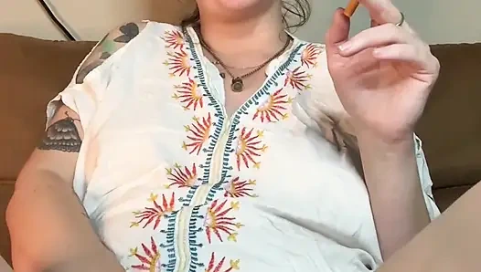 Smoking Fetish MILF Masturbation