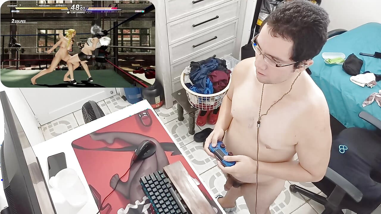 DOA6 #3 をプレイする巨根を持つ裸の男