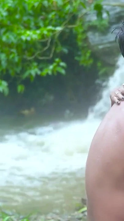 Jaw-dropping moment from "Desi Girl waterfall sex"