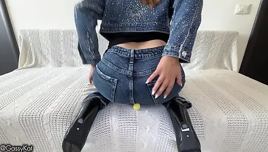 Tiny Man Gets Destroyed by Giantess Face Farts