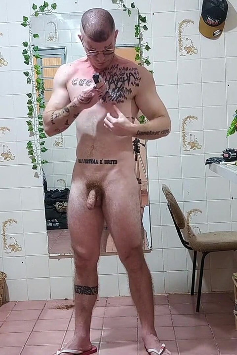 Shaving and Shaving His Chest